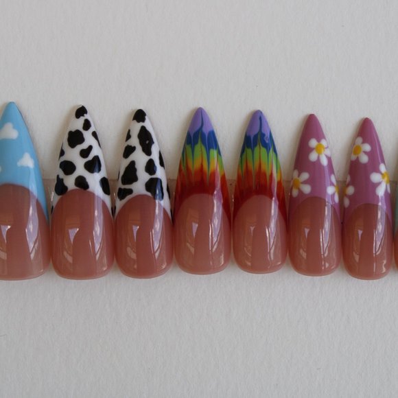 French Tip Press On Nails - 20pc - Picture 6 of 6